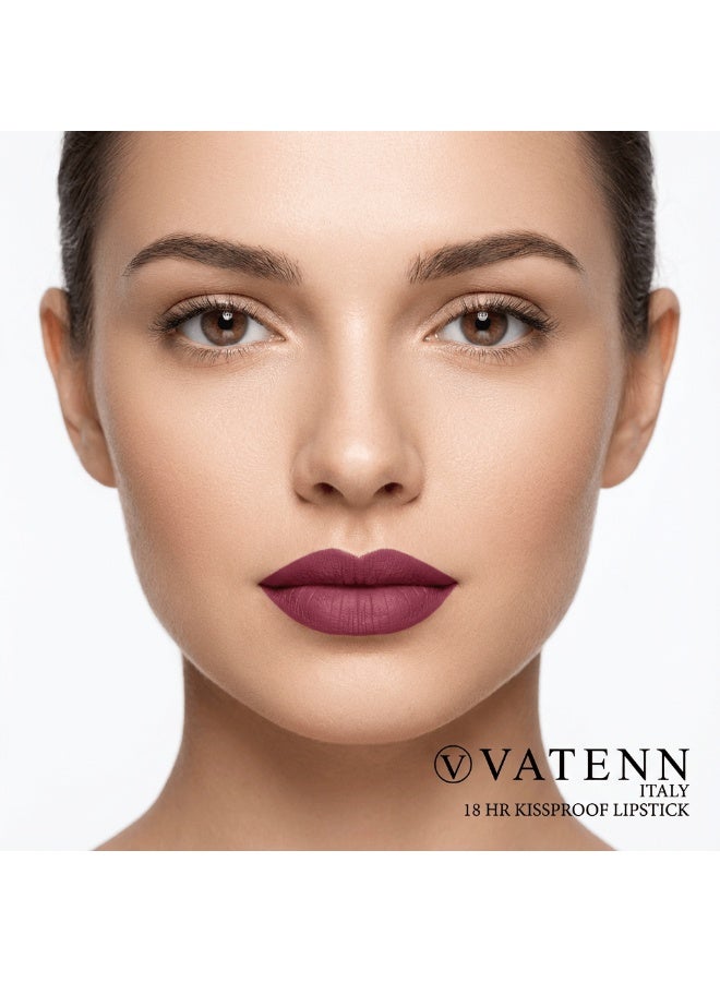 VATENN ITALY 18 Hr Kissproof Lipstick 42 Matte liquid lipstick, Lead-Free ,No Dry Feel, Weightless Feel, Vinyl Ink Kissproof /Lip Lingerie Transfer-Proof, All Day Wear. - Image 2
